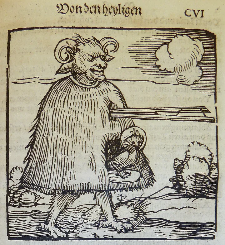 Иллюстрация Дьявол как ловец птиц, Hans Sebald Beham