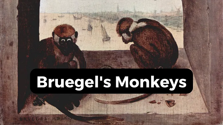 Two Chained Monkeys by Pieter Bruegel
